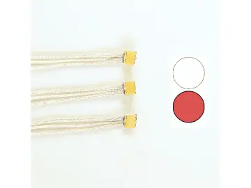 3 St. DUO SMD Led 0605 rot / warmweiß bedrahtet