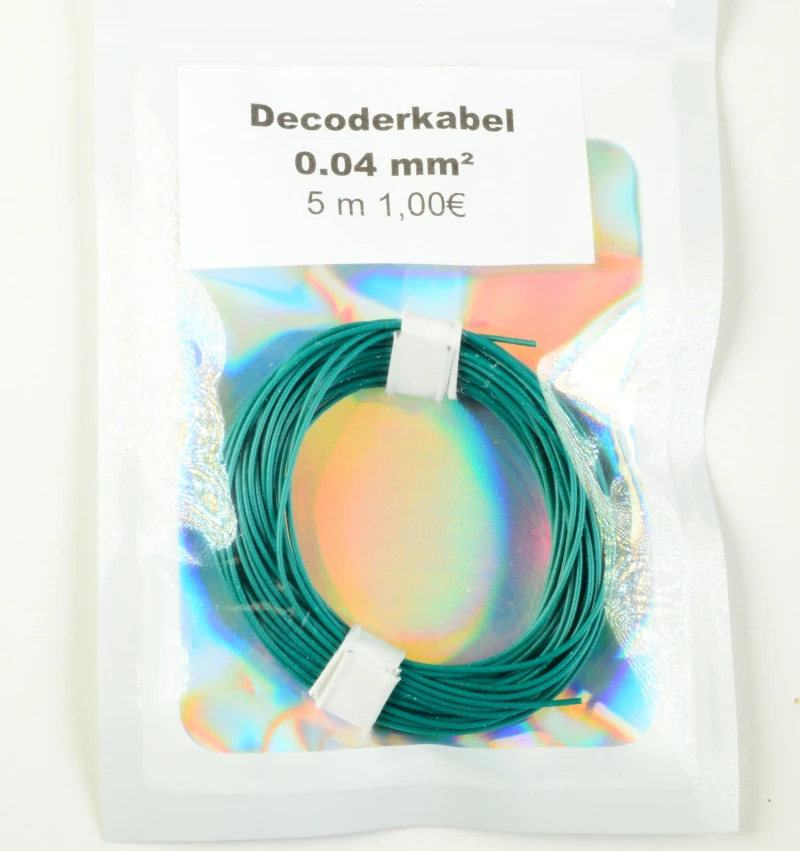 Decoderkabel grün 0,04 mm² / 5 m