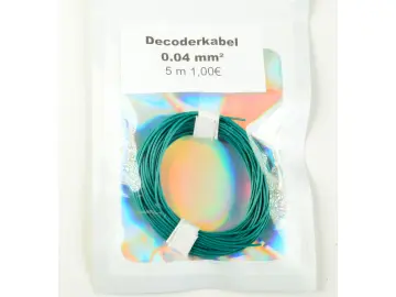 Decoderkabel grün 0,04 mm² / 5 m