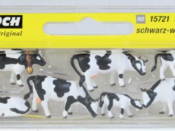 Figuren: Kühe schwarz-weiß