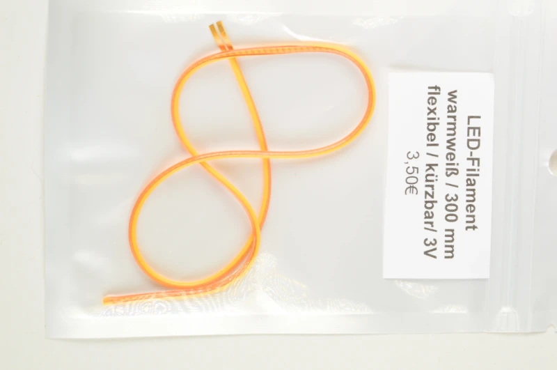 LED-Filament warmweiß 30cm / kürzbar