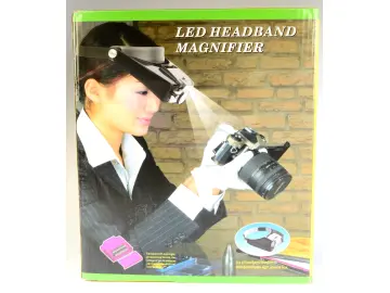 LED-Kopfbandlupe 10fache Vergr.