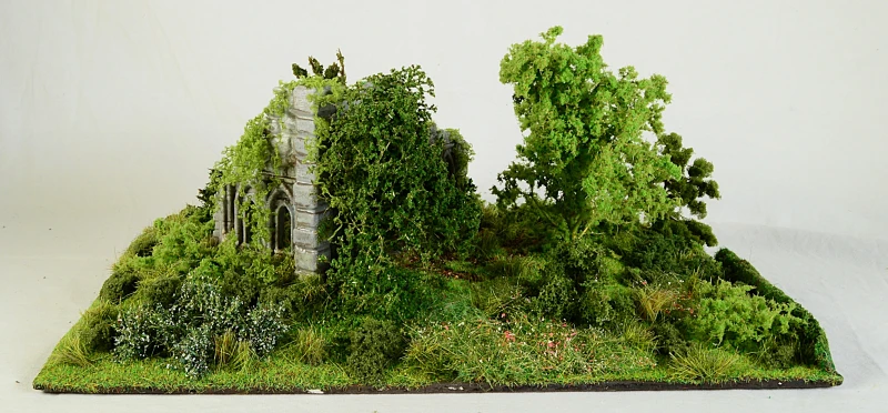 Diorama: gotische Ruine