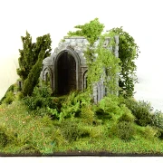Diorama: gotische Ruine