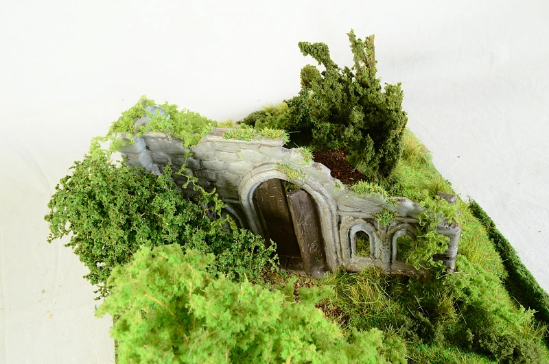 Diorama: gotische Ruine